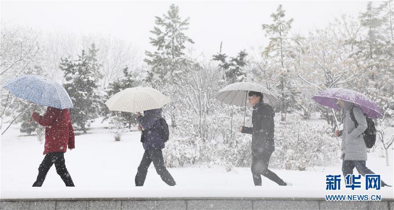 Giữa mùa đông lạnh không tưởng ở Trung Quốc, gia đình vẫn mở tiệc linh đình, ăn cỗ ngay dưới trời mưa tuyết